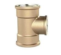 RIEGLER TRED341234MSIG - Reductor en T (latón, 3 roscas interiores, 2 roscas hembra G 3/4", salida de rosca G 1/2", presión de funcionamiento de 16 bar)