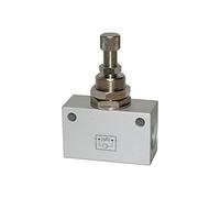 RIEGLER Válvula antirretorno del acelerador 103803-225.33, en forma de bloque, de aluminio anodizado, G 1/8, 1 unidad