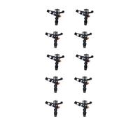 Riego de jardín con doble espolvoreo de 7,8 m de diámetro de cobertura modificable, plan de esquinas, herramienta de riego eficiente para arbustos al aire libre, estructura de riego de jardín