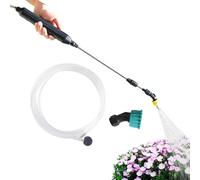 riego - jeringa de larga distancia carga USB con boquilla de cobre y manguera - pulverización de agua versátil para la limpieza del automóvil y la limpieza del césped