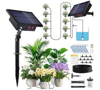 Riego por goteo solar, kit riego por goteo 10 M manguera, Riego automatico