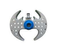 Riegolux 00608 Aspersor Batman con Base y Colgador | Rociador de Jardín Ajustable, Alcance Uniforme para Césped y Huertos | Riego Fácil y Duradero