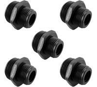 RIEGOPRO Machón Reducido PE Rosca Macho para Electroválvulas y Tuberías de Riego. Bolsa de 5 Unidades (1" x 1/2")