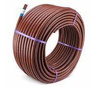 RIEGOPRO Tubería Autocompensante Marrón Brownflex 100 m Ø16 mm - Goteros Autocompensante Antisucción cada 33cm de 2.2 L/h - Apta para Enterrar