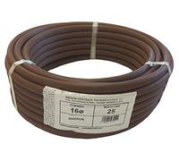 RIEGOPRO Tubería Lisa Marrón 16 mm para Riego por Goteo - Rollo 25 m - Flexible y Resistente para Jardín, Huerto y Macetas