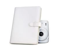 Rieibi 128 Bolsillos Álbum de Fotos para Instax Mini, Carpeta de Cuero PU para Fujifilm Instax Mini Evo/11/8/9/7s/25/70/90 Cámara Instantánea, Brillo Colorido para Polaroid