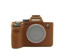 Rieibi Alpha 7 IV - Funda protectora de silicona suave para cámara digital Sony A7 IV, funda ligera para Sony A7IV A7M4, color café