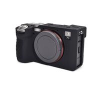 Rieibi Alpha 7C II - Funda para cámara Sony A7C M2/Sony A7C II/A7C 2, funda protectora de silicona suave antiarañazos, ligera, desmontable, Black, Funda para cámara
