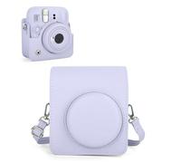 Rieibi Funda de cámara compatible con Fuji Instax Mini 13 - MINI 13 funda de transporte para cámara instantánea Fujifilm Instax 13 - Funda de bolsa Fuji 13 con correa, color morado lila