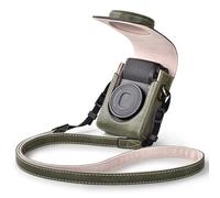 Rieibi Funda de cámara para Sony ZV1F/ZV1/Ricoh GR IIIx/Ricoh GR IV III/Fujifilm X-Half/X-HF1/Panasonic LX9 LX10 LX15/Canon G7X III/G7X II/SX740 HS - Bolsa para cámara con Correa - Verde