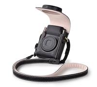 Rieibi Funda de cámara para Sony ZV1F/ZV1/Ricoh GR IIIx/Ricoh GR IV III/Fujifilm X-Half/X-HF1/Panasonic LX9 LX10 LX15/Canon G7X III/G7X II/SX740 HS - Bolsa para cámara con Correa - Negra