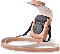 Rieibi Funda de cámara para Sony ZV1F/ZV1/Ricoh GR IIIx/Ricoh GR IV III II/Fujifilm X-Half/X-HF1/Panasonic LX9 LX10 LX15/Canon G7X III/G7X II/SX740 HS - Bolsa para cámara con Correa - Rosa