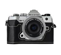 Rieibi Funda de piel sintética para Olympus OM-5/Olympus OM-D E-M5 Mark III, funda protectora para Olympus OM System OM-5/E-M5 Mark III
