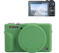 Rieibi Funda de Silicona para Canon G7X Mark III, Accesorios para Canon G7X Mark III con 2 Protectores de Pantalla, Cubierta de Lente Desmontable para la Cubierta de Canon G7X Mark III