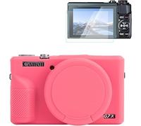 Rieibi Funda de Silicona para Canon G7X Mark III, Accesorios para Canon G7X Mark III con 2 Protectores de Pantalla, Cubierta de Lente Desmontable para la Cubierta de Canon G7X Mark III