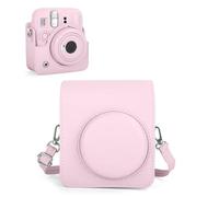 Rieibi Funda para cámara Fuji Instax Mini 13 - MINI 13 funda de transporte para cámara instantánea Fujifilm Instax 13 - Funda de bolsa Fuji 13 con correa - Rosa flor