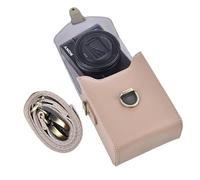 Rieibi Funda para cámara Sony RX100 y HX Series - Funda de Piel Retro para Ricoh GR IIIx III II/Canon G7X II/G7X III / SX720/SX730/SX740 / G9X/G9X II - Caqui