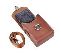 Rieibi Funda para cámara Sony RX100 y HX Series - Funda de Piel Retro para Ricoh GR IIIx III II/Canon G7X II/G7X III / SX720/SX730/SX740 / G9X/G9X II - Brown