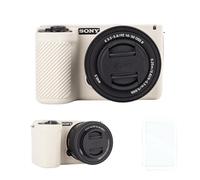 Rieibi Funda protectora de silicona para cámara Sony Alpha ZV-E10 II con 2 protectores de pantalla, funda ligera ZV-E10II con sensación de agarre mejorada para Sony ZV-E10 II