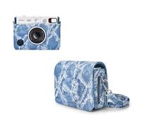 Rieibi - Funda Protectora Transparente para cámara fotográfica Fujifilm Instax Mini EVO, Un Vaquero Azul., Funda Fuji EVO
