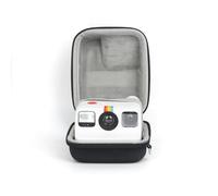 Rieibi Funda rígida de viaje para cámara Polaroid Go Instant Mini, bolsa de almacenamiento de EVA para cámara Polaroid Go 9035/9071/9070 con correa y bolsillo para accesorios, color negro