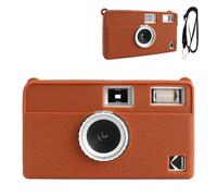 Rieibi H35 - Funda protectora de silicona suave para cámara Kodak EKTAR H35, con correa para el hombro (sin cámara), color marrón