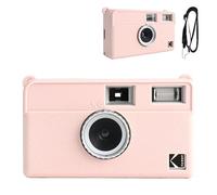 Rieibi H35 - Funda protectora de silicona suave para cámara Kodak EKTAR H35, con correa para el hombro (sin cámara), color rosa