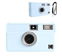 Rieibi H35 - Funda protectora de silicona suave para cámara KODAK EKTAR H35 de medio marco, con correa para el hombro (sin cámara), color azul