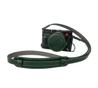 Rieibi Kit de funda de piel auténtica hecha a mano para cámara Leica D-LUX8, media funda para Leica DLUX8 con tapa frontal para lente y correa para el hombro