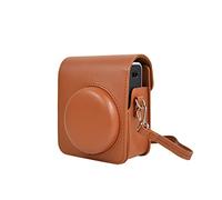 Rieibi Mini 40 - Funda protectora de piel sintética para cámara instantánea Fujifilm Instax Mini 40 con correa de hombro extraíble, Brown, Clásico