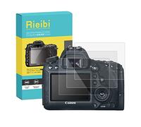 Rieibi Protector de pantalla para cámara digital Canon EOS 60D 550D 600D, 0,33 mm, dureza de 9H, película de vidrio templado para Canon Rebel T2i T3i