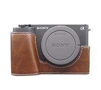Rieibi Sony ZV-E1 Funda- Funda de Piel sintética para cámara Sony ZVE1, ZV-E1, Color café
