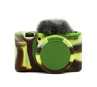 Rieibi ZV-1 Funda, Funda protectora de silicona suave para cámara digital Sony ZV-1 ZV1, funda ligera para cámara ZV1 - Camuflaje