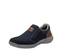 Rieker - 03053-14, Mocasines Hombre, Azul (Pazifik/Atlantis/Amaretto/Staub 14), 41 EU