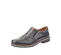 Rieker 16563 Hombre Mocasines, Negro (Schwarz/Mogano), 45 EU
