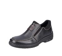 Rieker 19961 - Mocasines hombre, color negro, talla 45 EU (10.5 Herren UK)