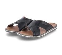 Rieker 21082, Pantuflas Hombre, Negro, 44 EU