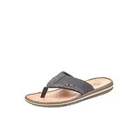 Rieker - 21084, Chanclas Hombre, Negro (Schwarz/Anthrazit/Schwarz), 46 EU