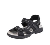 Rieker 22750, Sandalia Hombre, Negro, 43 EU