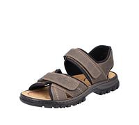 Rieker - 25051, Sandalias Punta Cerrada Hombre, Marrón (Tabak/Schwarz), 44 EU