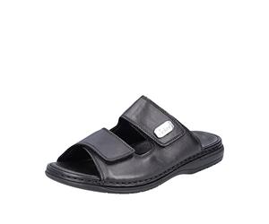 Rieker 25590 Hombre Mules, Negro (Schwarz), 43 EU