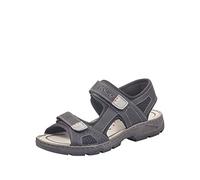Rieker 26156, Sandalias Hombre, Black/Grey 02, 42 EU