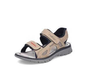 Rieker 26761 - Sandalias de trekking para hombre, color beige, talla 42 EU