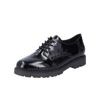 Rieker 45502, Cordones Mujer, Negro, 41 EU