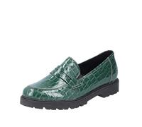 Rieker 45560, Mocasín Mujer, Verde, 38 EU