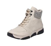 Rieker 45955, Botas con Cordones Mujer, Beige, 36 EU