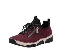 Rieker 45973-60 Zapatos con Cordones Textil & Sintético Mujer en Beige, Rojo, 36 EU