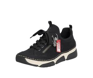 Rieker 45973, Mocasín Mujer, Schwarz, 42 EU