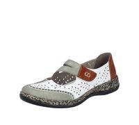 Rieker 46363, Bailarina Mujer, Blanco, 38 EU