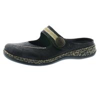Rieker 46391-00, Zuecos Mujer, Black, 41 EU